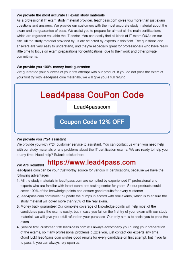 lead4pass 500-601 dumps