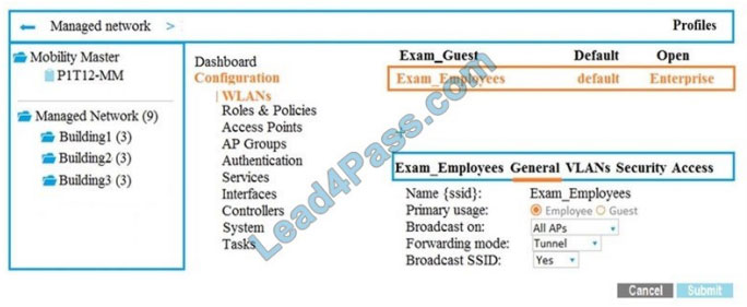 hp HPE6-A70 exam questions q7-1