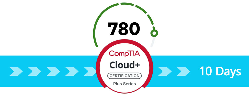 CompTIA Cloud+ CV0-004 (2026): What It Actually Felt Like Passing in 10 Days (Score ~780)